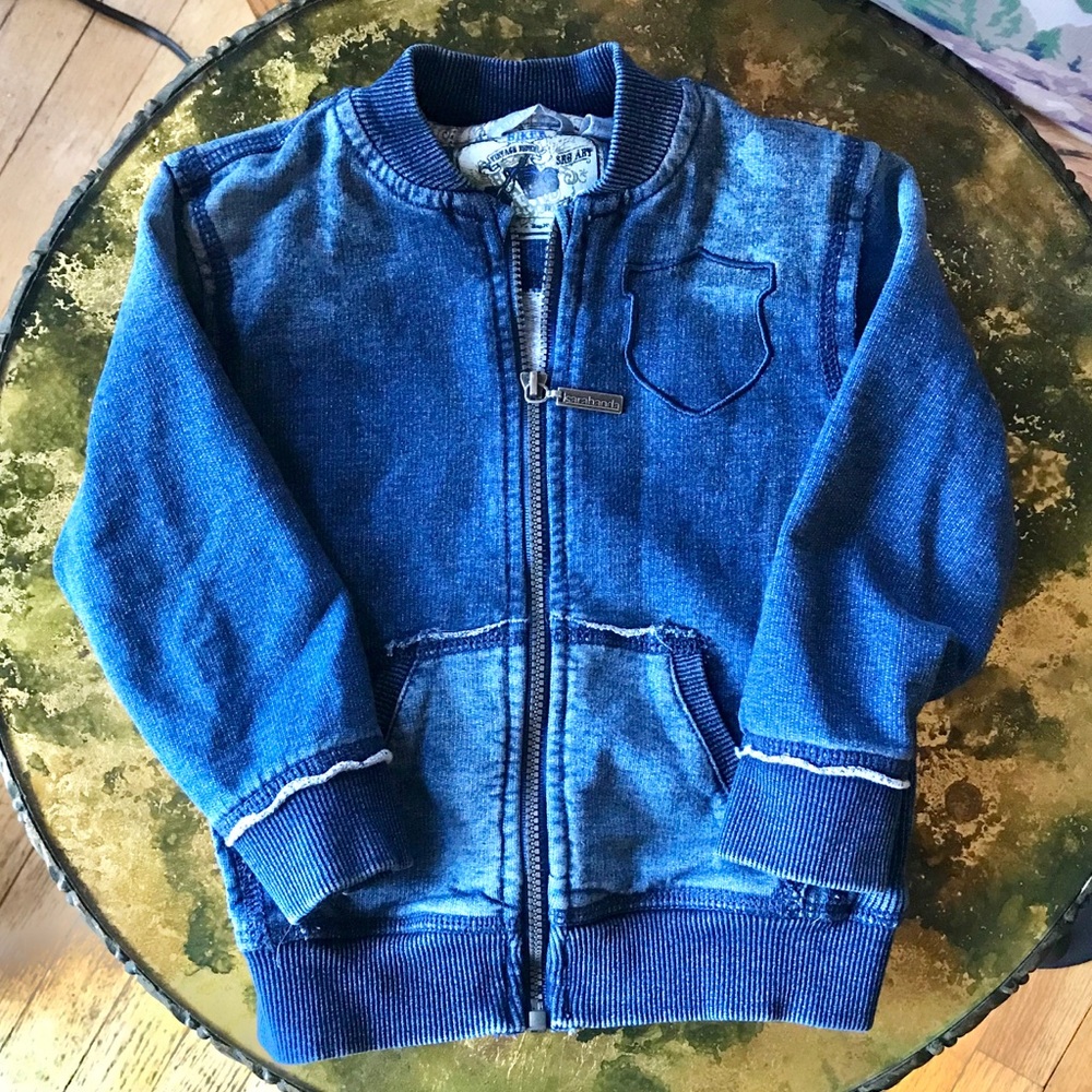Sarabanda Demin Wash Moto Jacket Sz 24mo